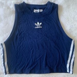 Blue Adidas crop top